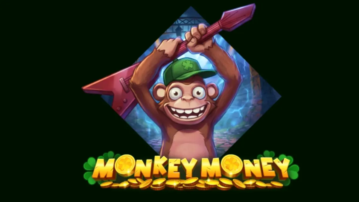 Tampilan antarmuka game Monkey Money dengan karakter monyet di dalam dungeon.